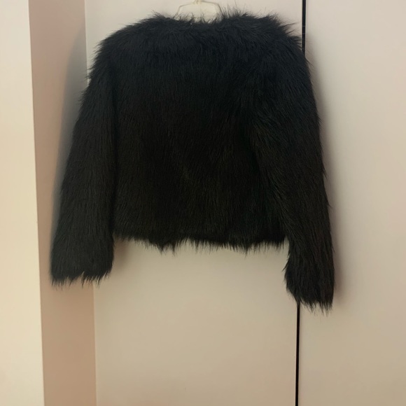 Altuzarra x Target Black Faux Fur Cropped Jacket - Picture 7 of 10